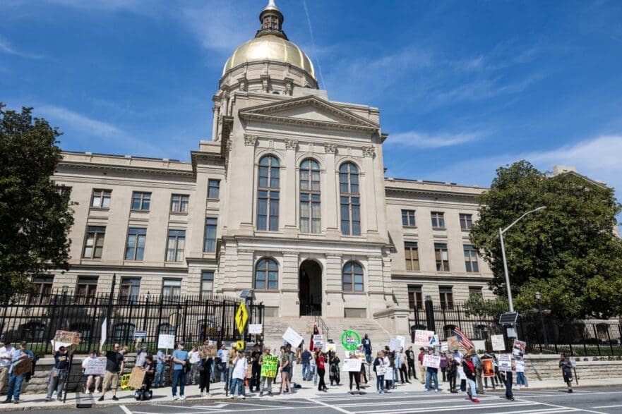 Housing Is A Human Right Georgia activists corporate landlords
